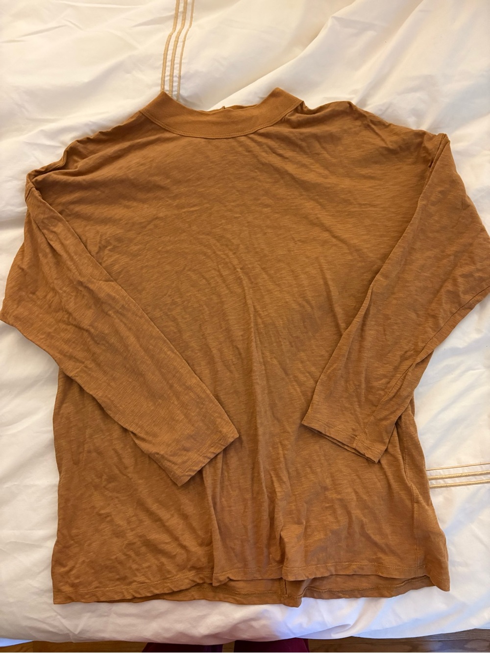 O’Neill Tan Mock Neck Long Sleeve Top